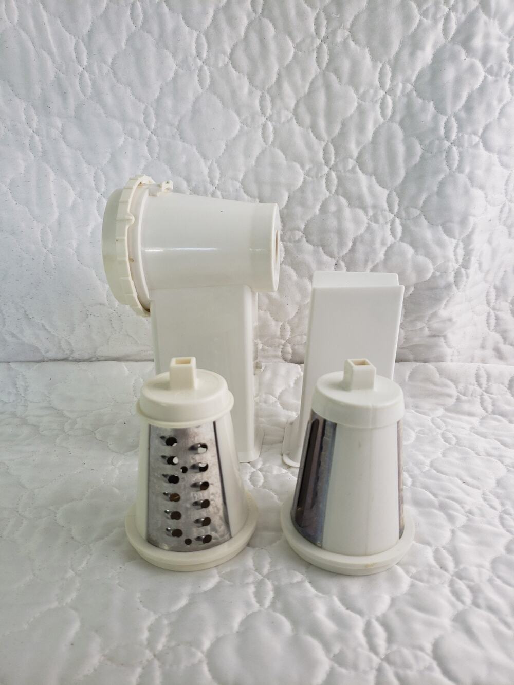 Vintage Presto Salad Shooter Replacement Parts Chute Food Pusher Blades 4 Piece